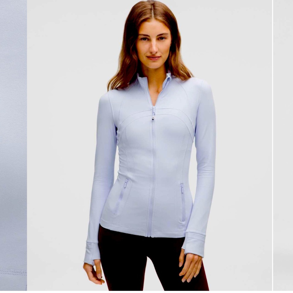 NWT Lululemon Define Jacket Serene Blue Size 8
